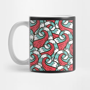 Funky Waves Pattern Mug